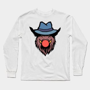 A Wild Boar's Stylish Accessory Long Sleeve T-Shirt